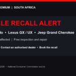 New South Africa Vehicle Recall: Prado, Lexus and Jeep Owners Must Act
