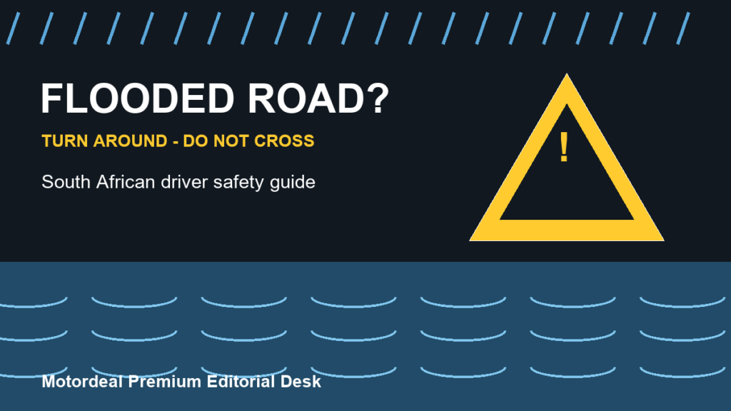 Flooded road warning: turn around and do not cross